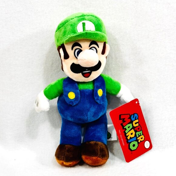 Super Mario Luigi Plush/Stuffed Toy by Good Stuff/Nintendo (2022)  - All Tags - Picture 1 of 7